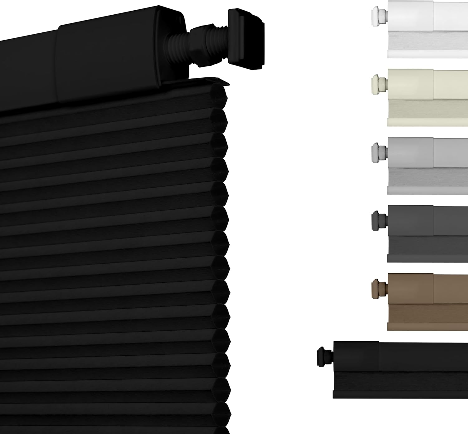 No Drill No Tools Blackout Cellular Shades for Easy Install