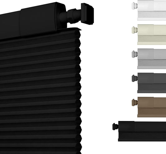 No Drill No Tools Blackout Cellular Shades for Easy Install