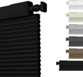 No Drill No Tools Blackout Cellular Shades - Cordless Blackout Blinds