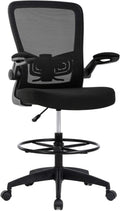 Drafting Chair Tall Office Chair Adjustable Height with Lumbar Support