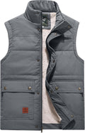 Flygo Men's Winter Warm Padded Puffer Vest - Lightweight Insulation )