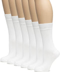 Hugh Ugoli Women's Rayon Crew Socks - Thin, Seamless Comfort