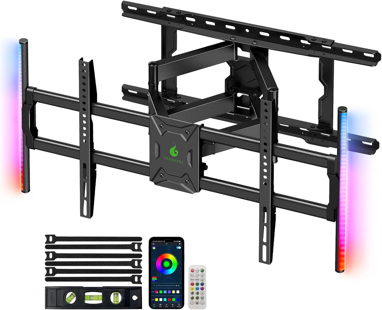 GREENSTELL TV Mount: Full Motion for 47-84 TVs