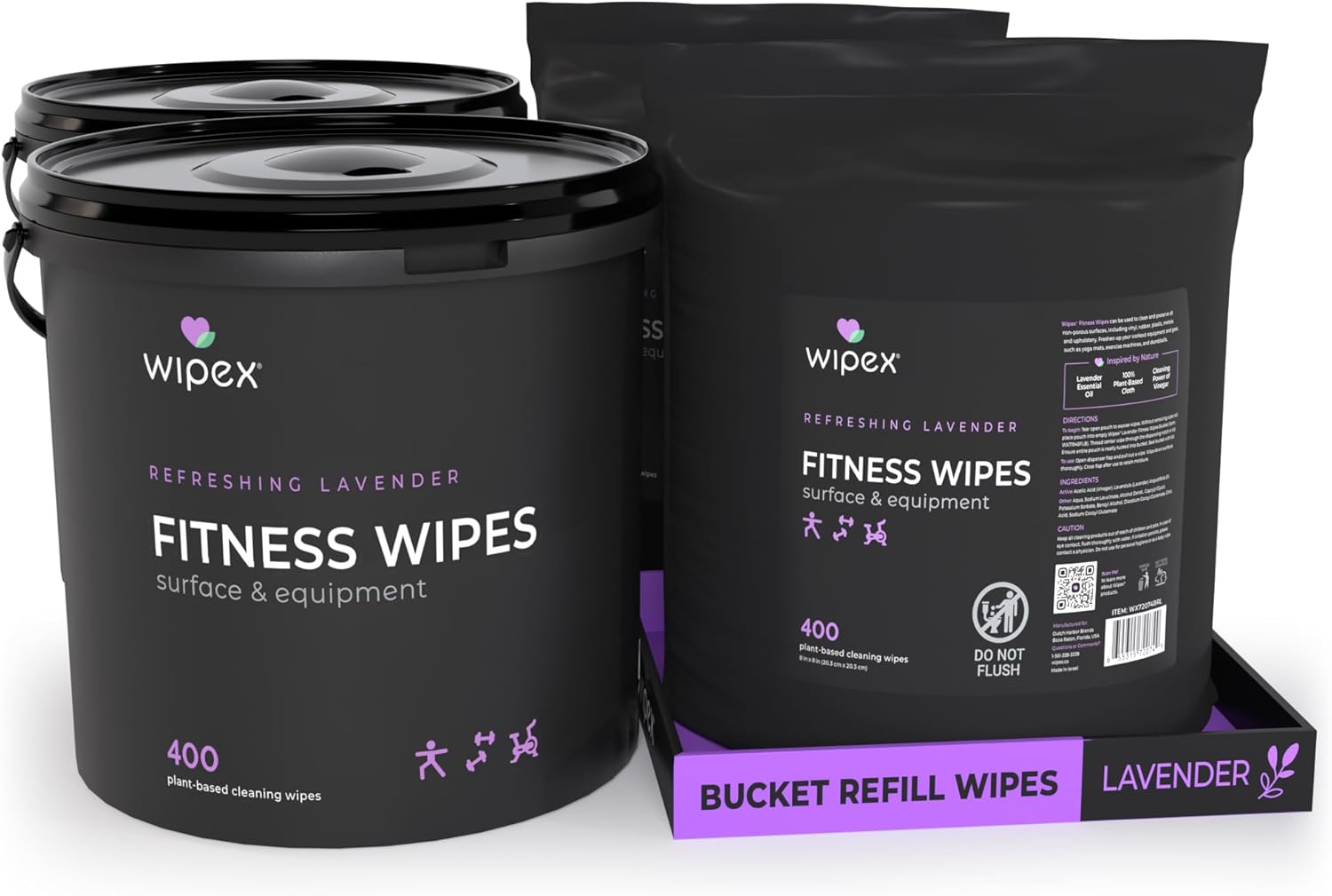 Wipex Gym Wipes Bundle 1600 Count for Equipment Cleaning