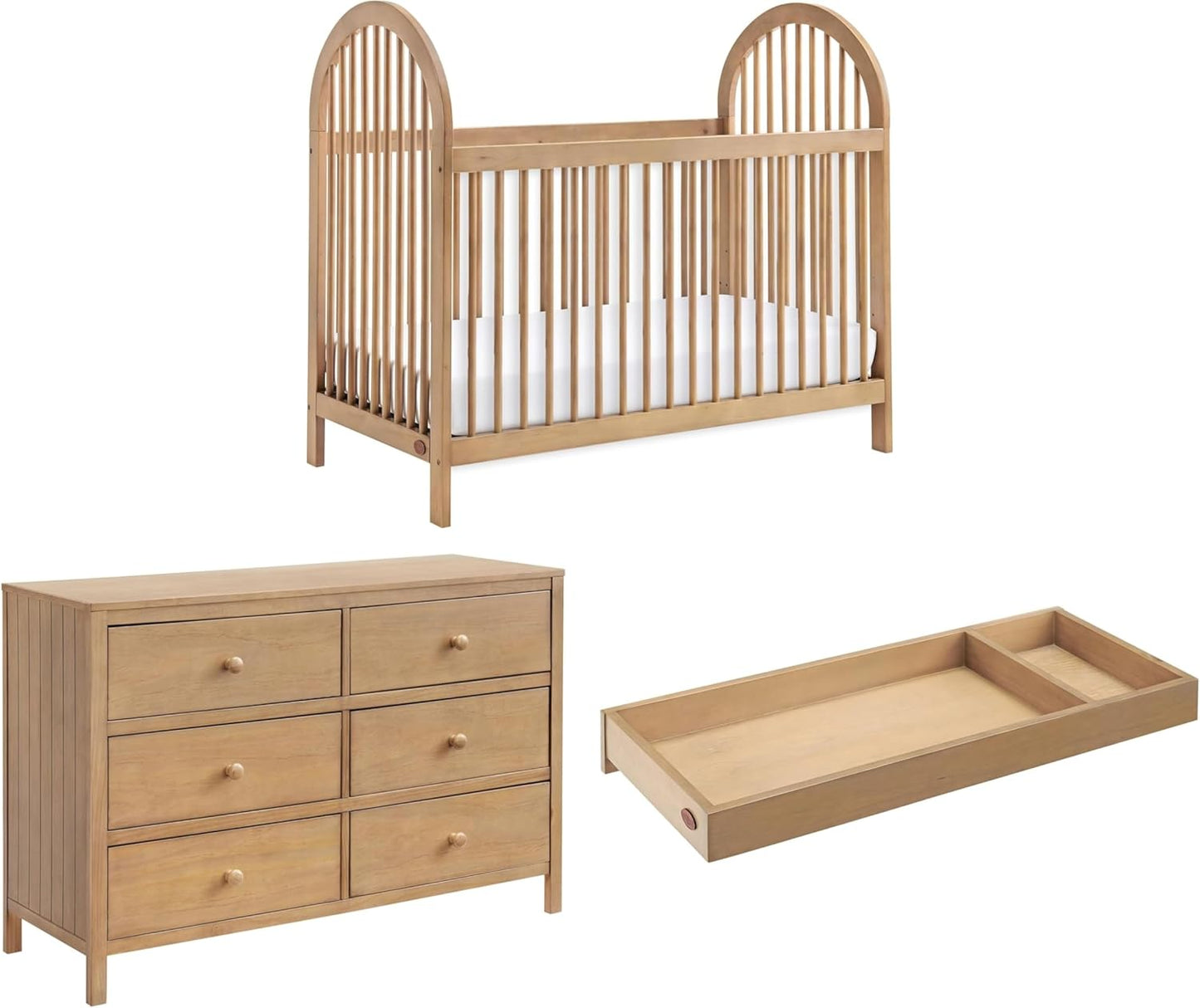 Oxford Baby Everlee 3-in-1 Convertible Crib and Dresser Set