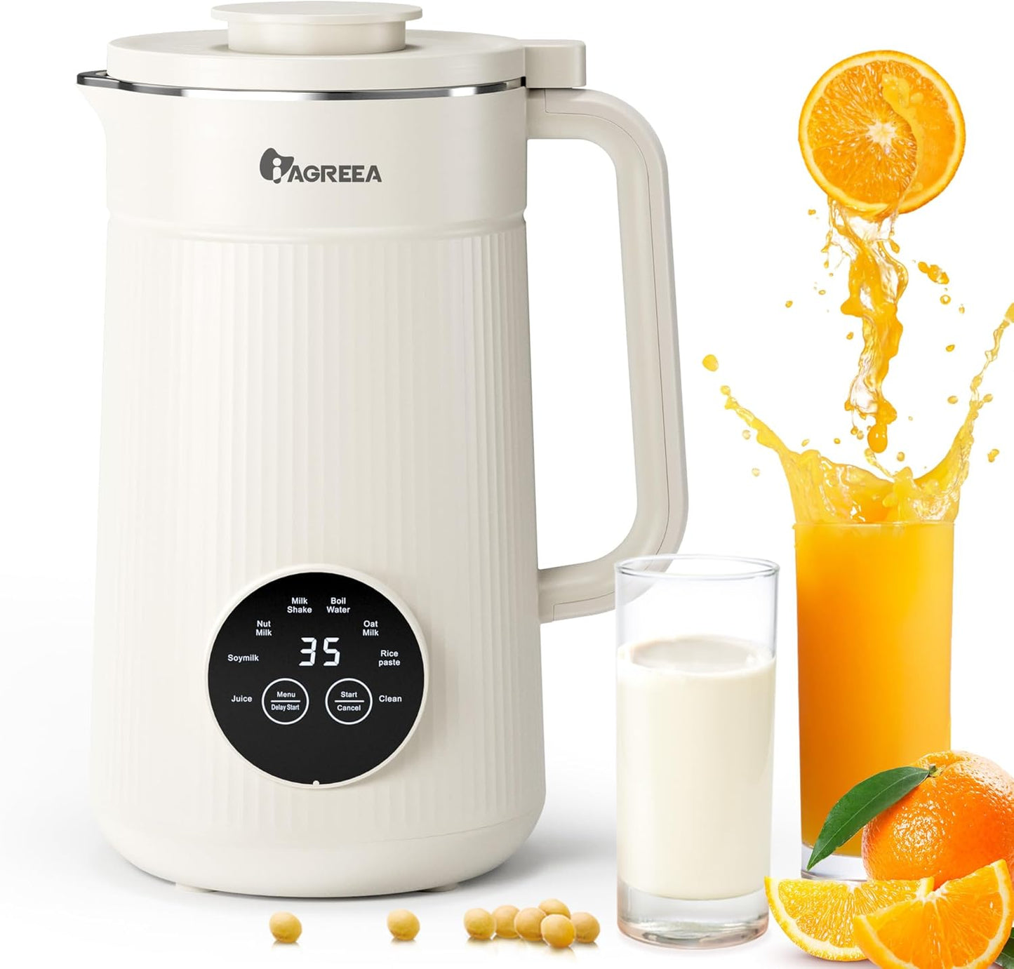 Automatic Nut Milk Maker - Self-cleaning, Keep Warm
