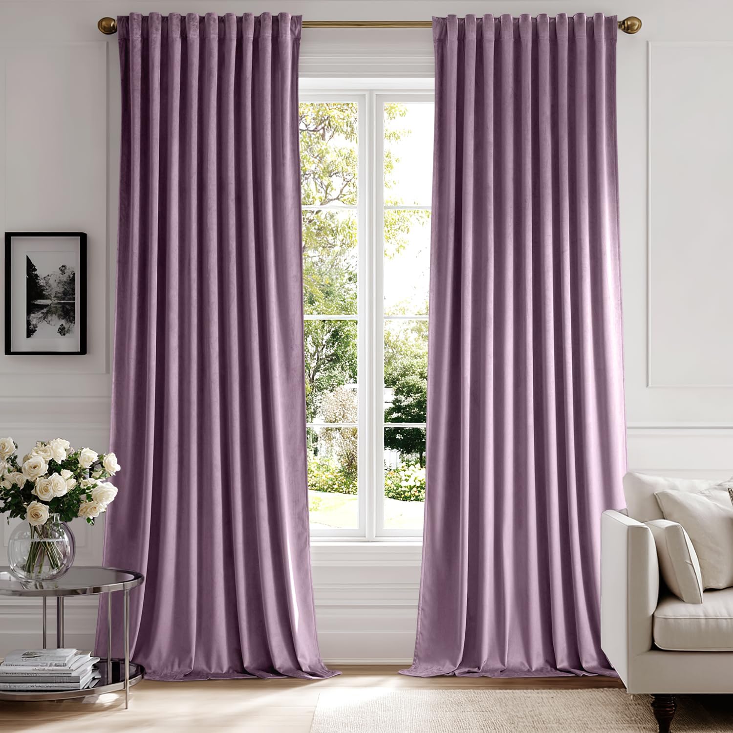 Luxury Blackout Velvet Curtains for Bedroom and Living Room