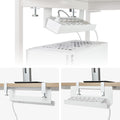 Under Desk Cable Management Tray Cord Hider - Drill-Free Cable