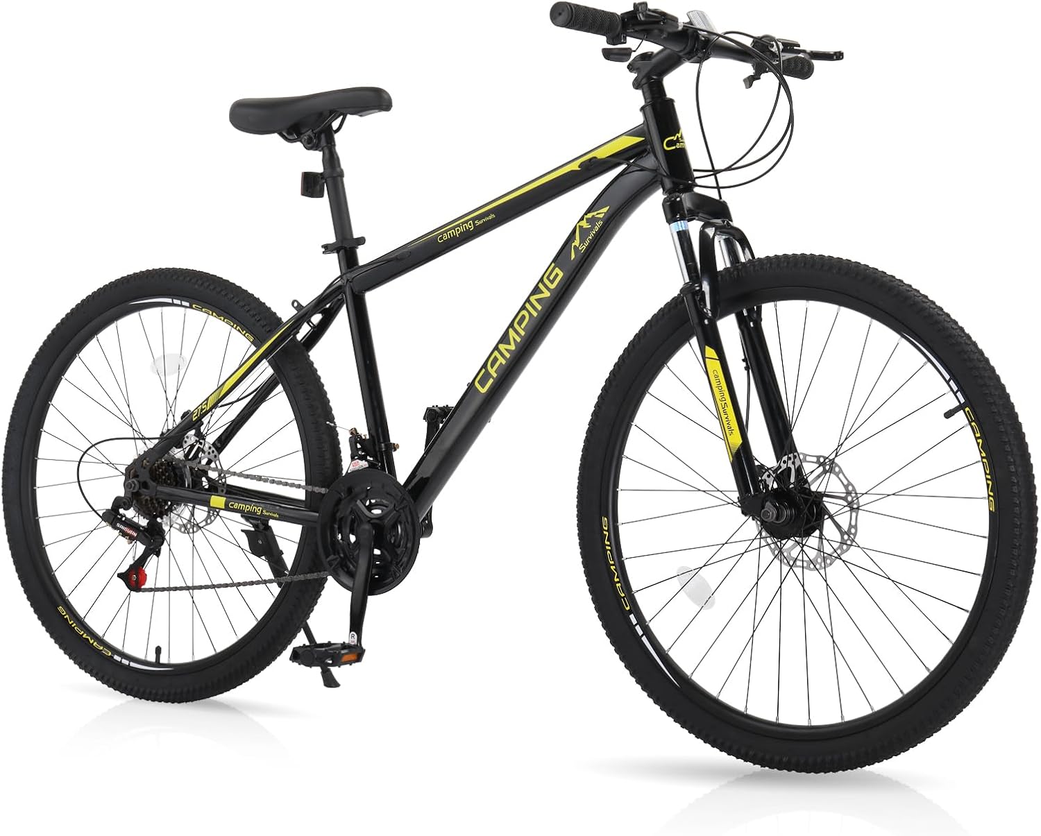 Ktaxon Mountain Bike with 21-Speed System and Disc Brakes