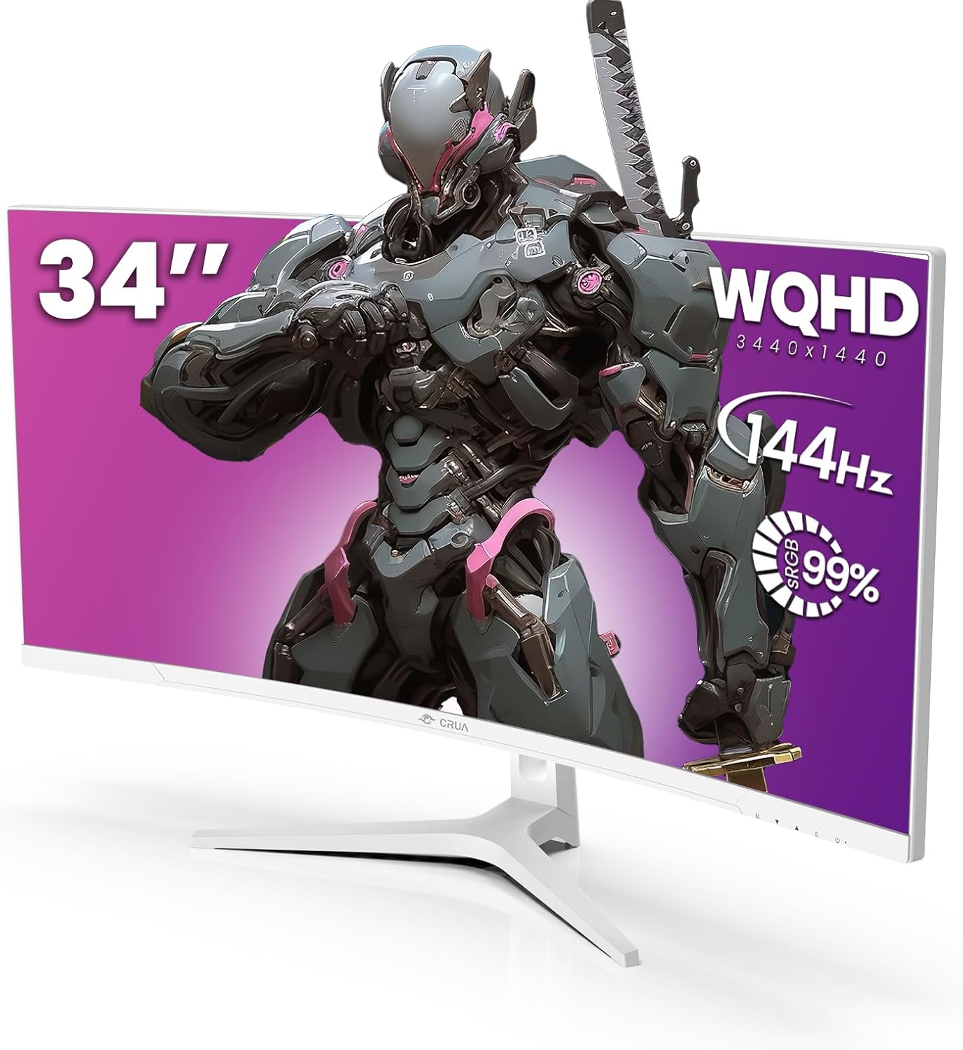 Immerse Yourself: CRUA 34 144hz 21:9 Curved Gaming Monitor
