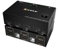 KVM Switch 2 Monitors 2 Computers Dual HDMI KVM - Shares 4 USB Devices
