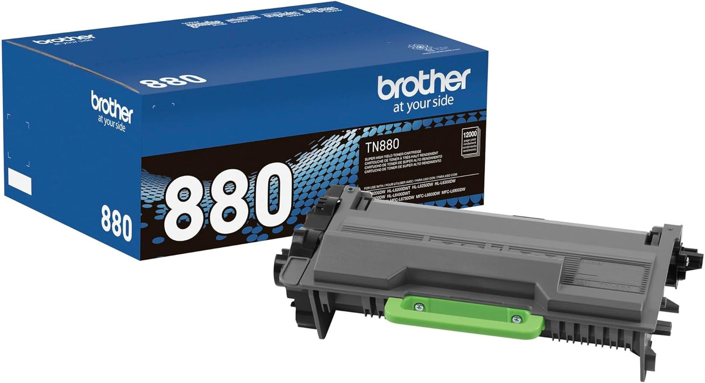 TN880 Brother Genuine Super High Yield Toner - Up to 12,000 Pages