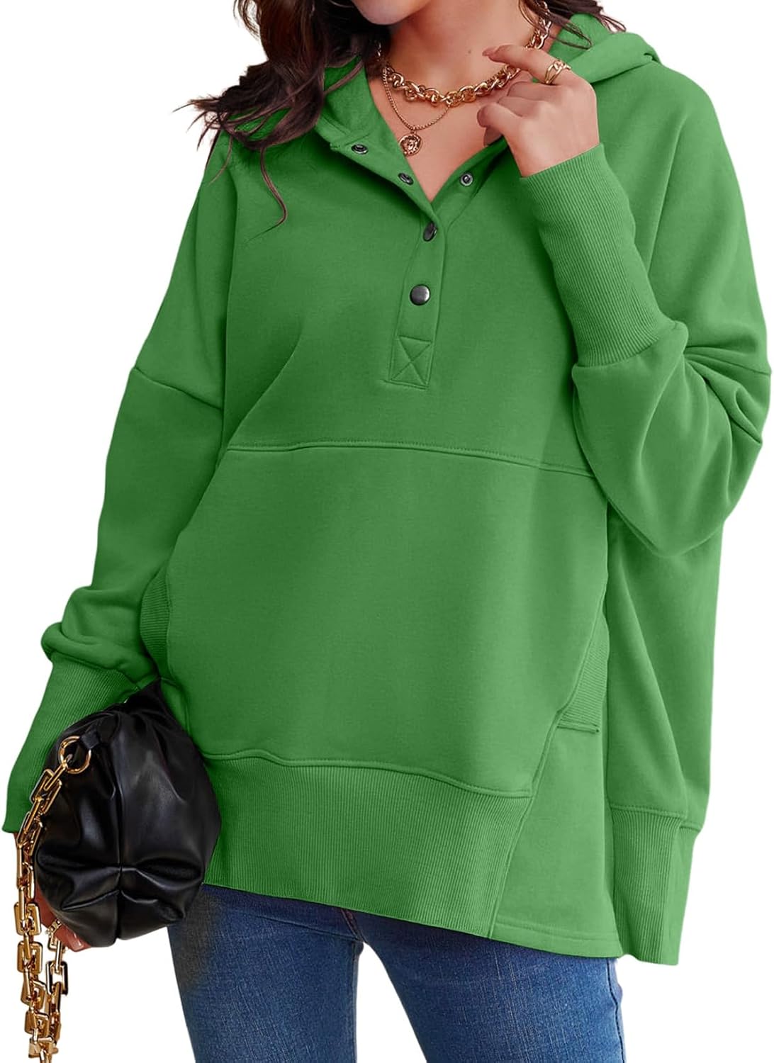 AlvaQ Womens Oversized Sweatshirts for Cozy Winter Outfits