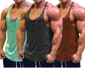 Muscle Cmdr Men's Bodybuilding Stringer Tank Top - Quick Dry Fit