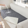100% Waterproof Couch Cover for 3 Cushion Sofa - Dark Gray