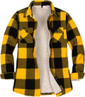 ThCreasa Womens Sherpa Fleece Lined Flannel Shirt Jacket - Warm