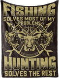 Hunting Gifts for Men Blanket Throw - Cozy 50in x 65in