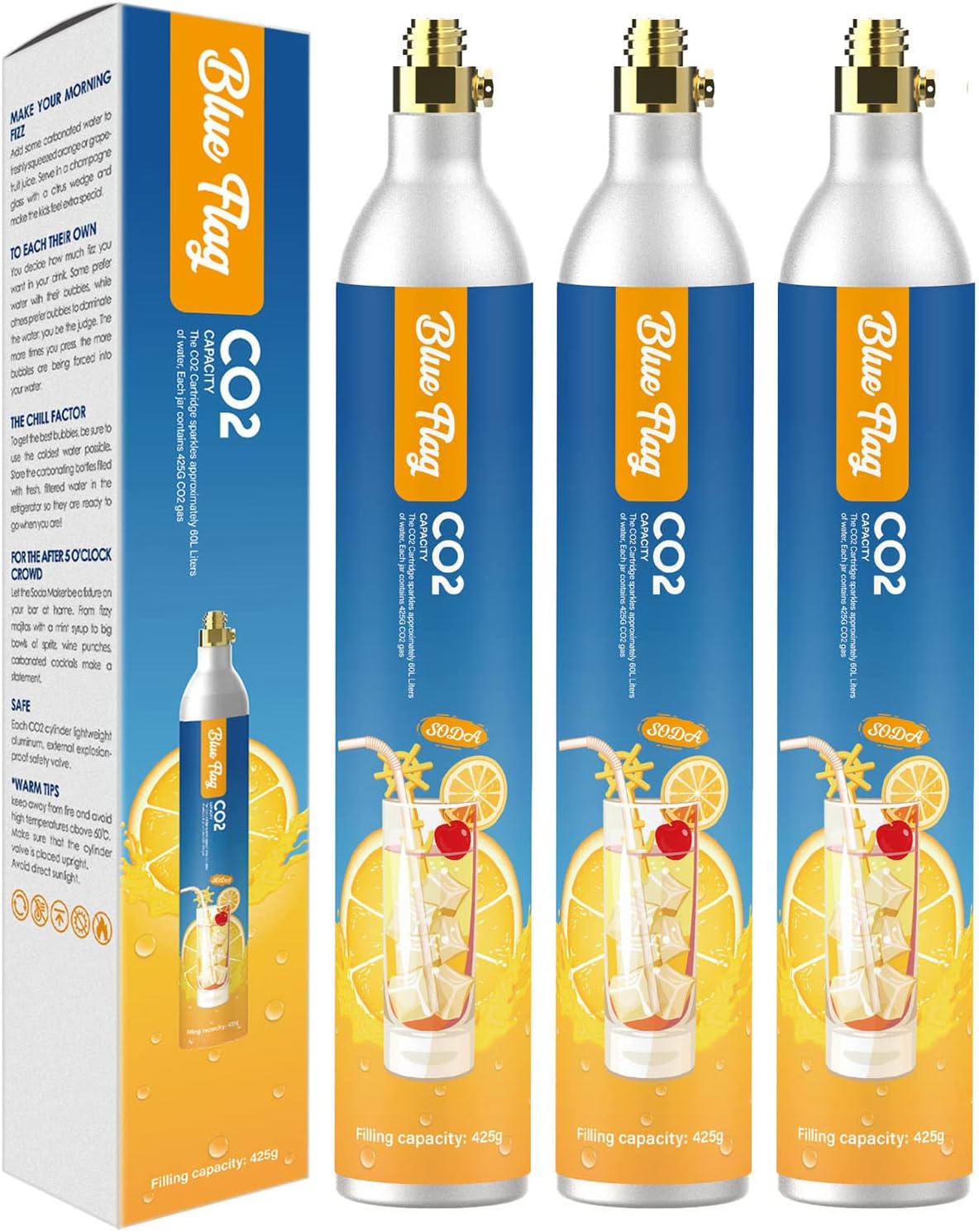 Refresh with Ease: Blue Flag 60L Co2 Carbonator Set