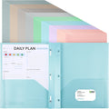 Pocket Folders with Prongs 72-Pack - Heavy Duty Plastic Organized