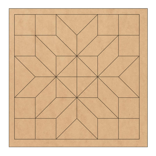 Diamond Flower Barn Quilt Kit for DIY Rustic Wall Decor