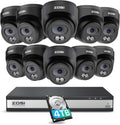ZOSI C220 16CH 4K PoE Home Security Camera System - Clear 2.5K