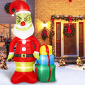 Christmas Green Big Monster Inflatable Decorations 8FT - Light Up
