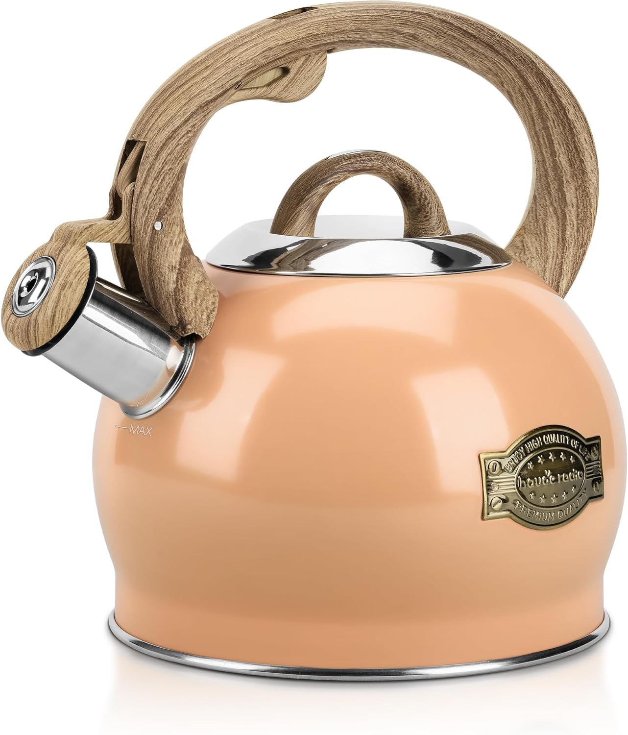 2.1 Quart Stovetop Whistling Tea Kettle with Folding Handle