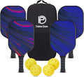 DULCE DOM Pickleball Paddles Set of 4 with Balls and Bag