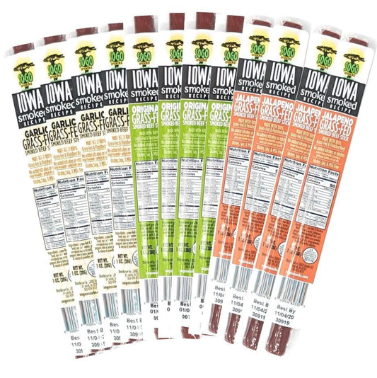Beef Jerky Variety Pack with Iowa Smoked Recipe Flavors