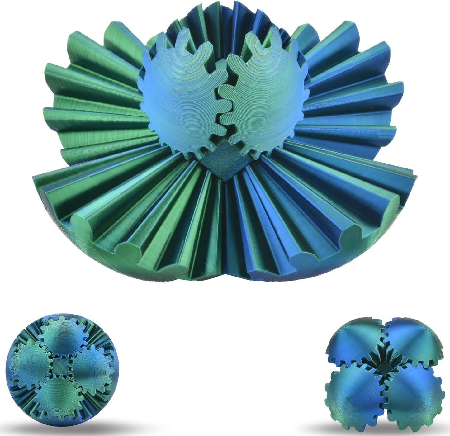Colorful 3D Gear Sphere for Stress Relief!