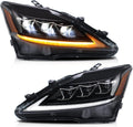 Led Headlights for Lexus IS250 IS350 2006-2014 - Sequential Indicator