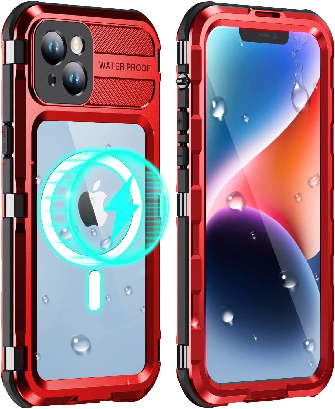 WIFORT Waterproof Case for iPhone 14 - Full Body Protection