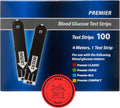 Premier Blood Glucose Test Strips 100 Count - Reliable Accuracy
