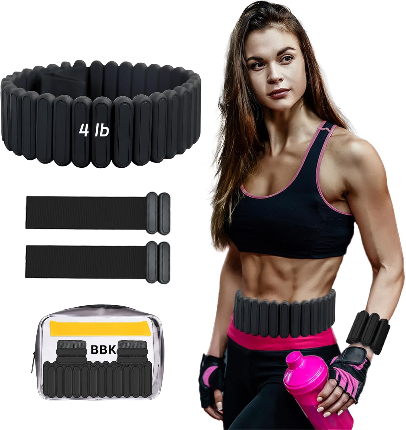 Silicone Adjustable Weighted Belt for Effective Fitness Training