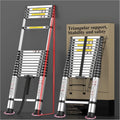 Telescoping Ladder Extension 16.5 ft - Compact Foldable Safety Ladder