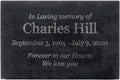 Customized In Loving Memory Black Granite Memorial Plaque - Lasting