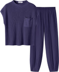 Two Piece Knit Sweatsuit Set - Chic Loose Fit Tracksuit