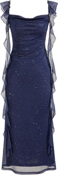 CIDER Formal Maxi Dress for Wedding Guests - Breathable Mesh Style
