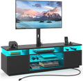 Rolanstar TV Stand with Mount and Power Outlet 59.1 in - Swivel