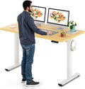 Electric Standing Desk 55 x 28 in Height Adjustable Desk - Spacious