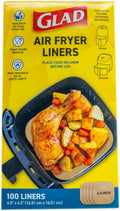 Glad Air Fryer Liners 6.5 in 100ct - Nonstick, Heat Resistant