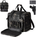 Gun Case Bag Large Tactical 4+ Pistol Bag - Lockable, Organized
