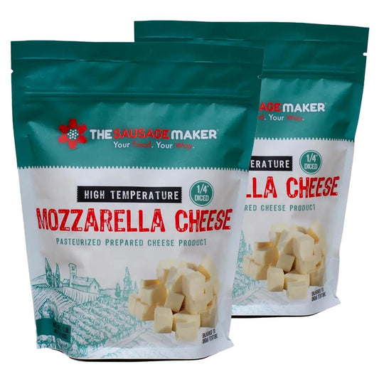 High Temp Mozzarella Cheese for Sausage Making - 2 Lbs