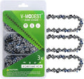 3-Pack 10 in Chainsaw Chains Replacement - Low Kickback Semi Chisel