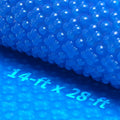 Solar Pool Cover 14 x 28 ft Rectangle - 16mil Quadruple-Bubble Heat