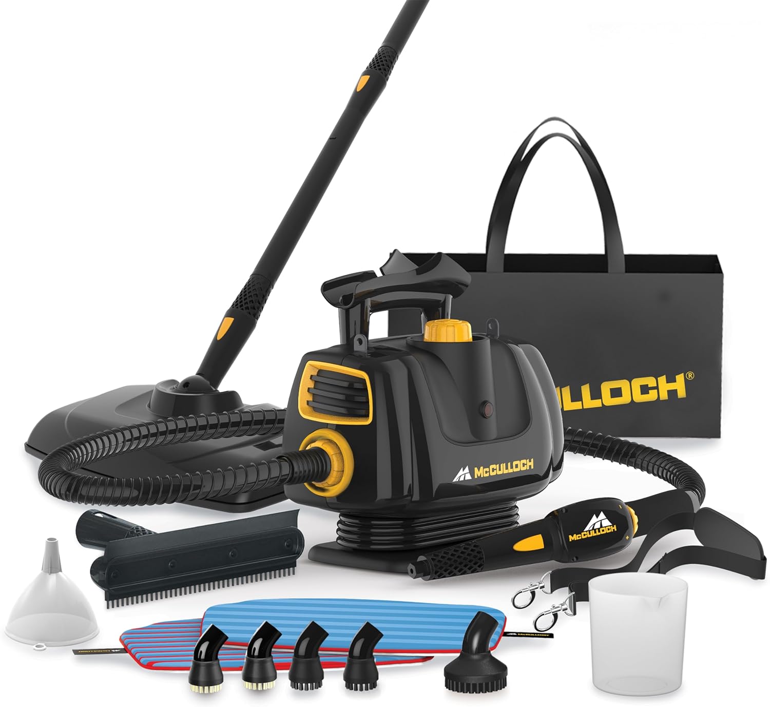 McCulloch MC1270 Portable Power Steam Cleaner for Home Use