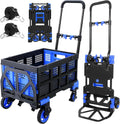 Portable 2-in-1 Hand Truck & Basket - 330lbs Capacity