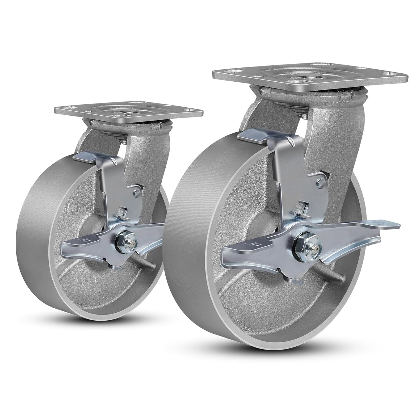 6in Industrial Casters - Heavy Duty Steel Wheels for Tough Jobs