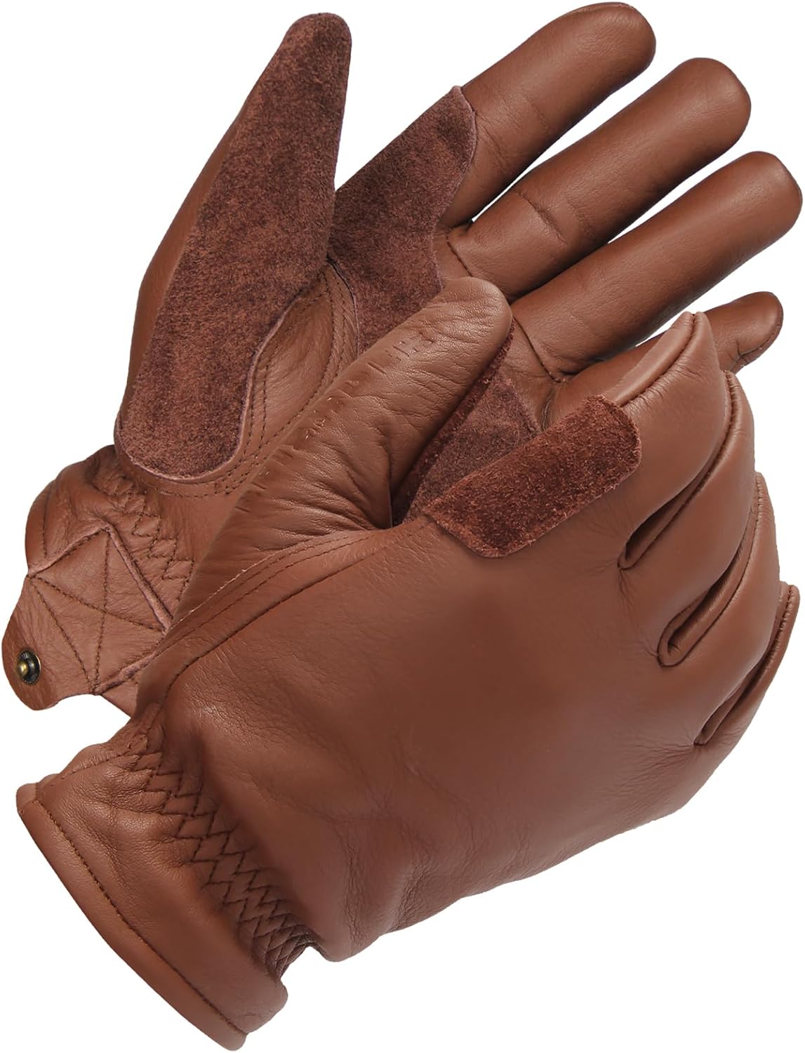 FEISHDEK Windproof Leather Driver Gloves