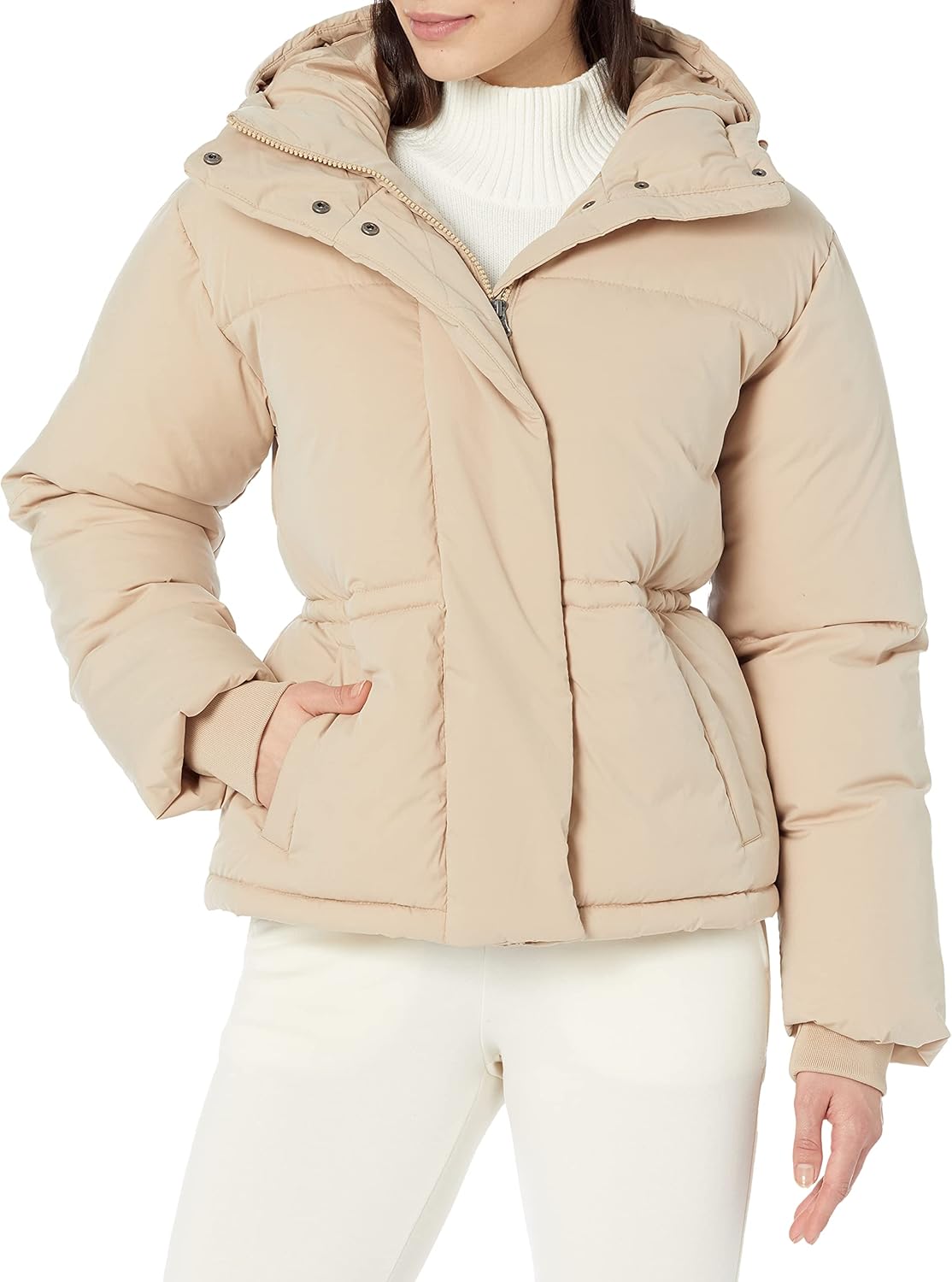 Essential Women's Short Waisted Puffer Jacket for Winter Warmth
